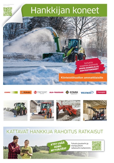 Koneet kiinteistöhuollon ammattilaisille