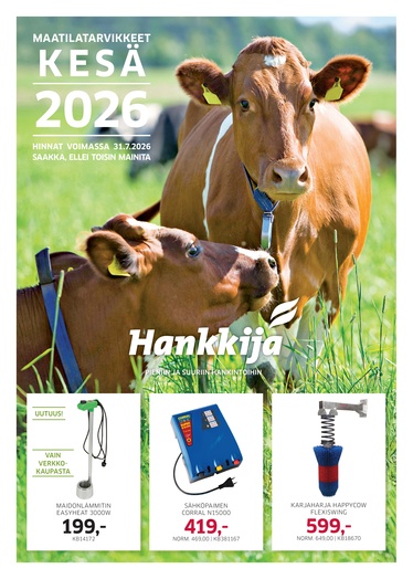 Maatilatarvikkeet kesä 2026 digikuvasto