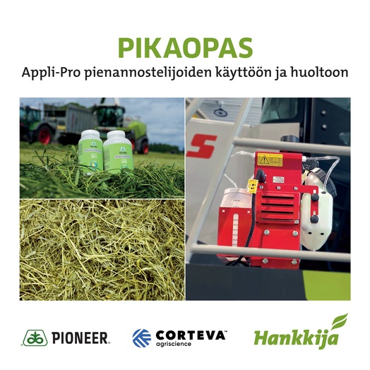 Pikaopas Appli-Pro pienannostelijoiden käyttöön ja huoltoon