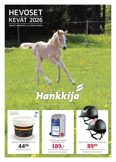 Hevostarvikekuvasto kevät 2026