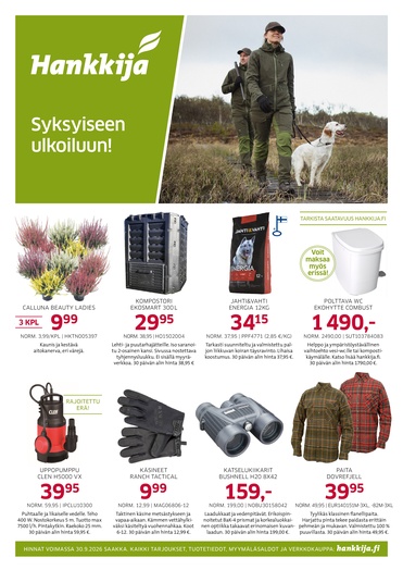 Hankkija tarjouskuvasto vko36 2026