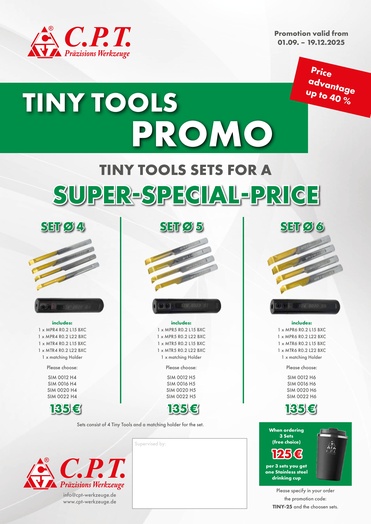 TINY TOOLS PROMO